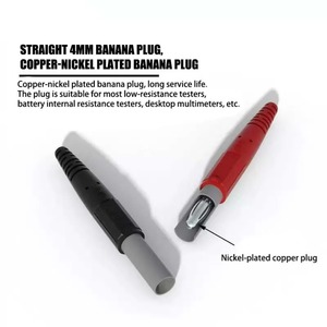 Sonde de test Kelvin Zoyi DQ012, résistance inférieure, 4 fils, 4 mm, fiche banane de sécurité, pince Kelvin, placage en orichalque - Product Image 3