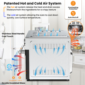<span class=keywords><strong>Four</strong></span> à Friture à Air Chaud Numérique 30 Litres 1800W, <span class=keywords><strong>Four</strong></span> Multifonction avec Écran Tactile Intelligent - Product Image 5