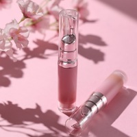 Vegan Minerale Schattige Kleurveranderende Roze Press Lip Oil Transparante Lipgloss Fruitig Aroma Dubbel Kleurrijk Volumegevend Aangepast Logo