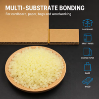 Colle thermofusible EVA jaune clair de qualité industrielle pour la fermeture de cartons, emballage pour le transport et la construction