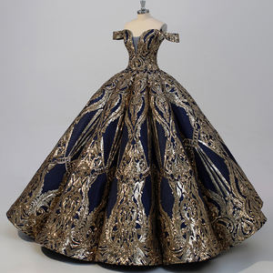 Jancember WC031 Vintage Black Lace Puffy Quinceañera Vestidos de fiesta formales Vestidos - Product Image 2