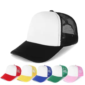 قبعة بيسبول رياضية مطبوعة من نسيج شبكي من الفوم بسعر الجملة قبعة سائق شاحنة مزودة بأشكال مخصصة