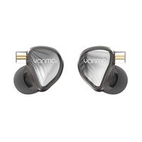 Nouveaux écouteurs intra-auriculaires Hi-Fi pour le gaming, le streaming en direct et la surveillance, avec câble filaire de 1,5 m (3,5 mm/Type-C) et crochet d'oreille H6