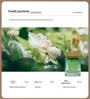 Diffuseur de parfum d'ambiance 500 ml à bâtonnets, grande capacité, style oriental, pour la maison, désodorisant d'intérieur, parfum décoratif pour pièce