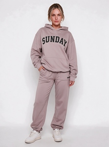 Felpa con cappuccio Offstage Cinnamon personalizzata da donna, streetwear in cotone felpato pesante, pullover oversize - Product Image 5