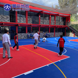 Ngoài trời tổng hợp con lăn trượt băng Tòa Án sàn Ice <span class=keywords><strong>Rink</strong></span> di động lồng vào nhau gạch cho bóng rổ - Product Image 4