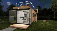 Maison traditionnel détachable, paquet plat, facile à assembler, joli conteneur, isolé, pour barbecue, sauna, mah