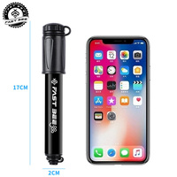 FAST BEE Motorcycle High Quality Alloy & Steel Cycling Inflator Bicycle Tire Pump Mini Portable CO2 Bike Pump 120-180PSI