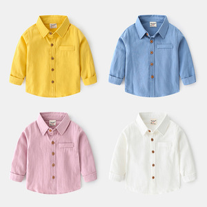 เสื้อเชิ้ตเด็กผู้ชายแฟชั่นขายส่ง ผ้าฝ้าย แขนยาว ปกเสื้อแบบปกเชิ้ต ลายการ์ตูน จากซัพพลายเออร์จีน - Product Image 5
