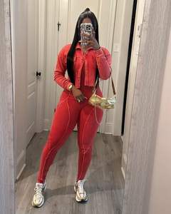 时尚女装棉质作物夹克 + 连身衣2件套休闲复古两件套女装2025 - Product Image 5