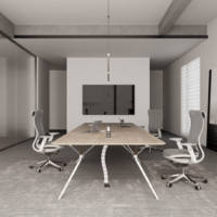 Grande table de conférence modulaire en bois moderne Meubles de salle de réunion de bureau à la mode pour 4 12 personnes Réunions Utilisation à la maison et à l'école