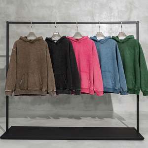 Sudadera Yingling 100% Algodón, Estilo Vintage, Lavado Ácido, con Logotipo Personalizado, Ecológica, 420g, Casual - Product Image 1