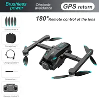 Drone professionnel S188 en gros, Quadcopter pliable en plastique avec WiFi 5G, double caméra, idéal pour débutants, fonction Suivez-moi, batteries incluses