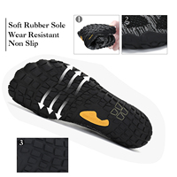 Chaussures de trail running minimalistes pour hommes noires avec semelle en grille