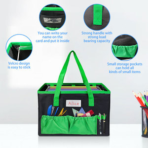 Multifunction Foldable File Folder Tote Oxford Material Rectangular Design For Classroom School Use - Product Image 3