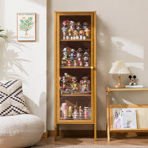 Armoire de <span class=keywords><strong>rangement</strong></span> en verre anti-poussière avec porte Jie Grain Bar <span class=keywords><strong>Lego</strong></span> Model Organizer Bookshelf Display for Living Room - Product Image 3