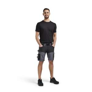 BLAKLADER - 179818609699C58 Craftsman <b>shorts</b> with stretch Mid grey/Black - EAN 7330509881767 WORK <b>TROUSERS</b> WORK <b>SHORTS</b> - Product Image 3