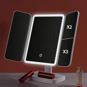 Dropshipping Shopify Makeup Vanity Mirror con luces, espejo de maquillaje iluminado recargable Led Mirror Makeup con 3 luces de colores - Product Image 4