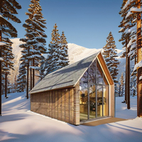 Petit abri d'auto en bois imperméable de maison de cabine pour le matériel durable de conteneur de promotion
