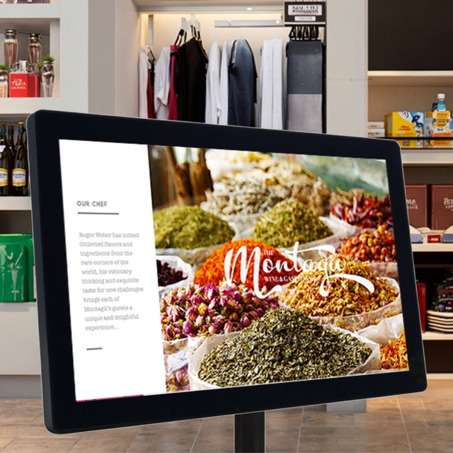 Smart Digital Signage 12.1" Android Tablet 4G Wifi Interactive Touch Screen Self-Service Kiosk for Retail Education Corporate