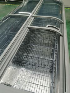 ตู้แช่แข็งแสดงสินค้าแบบเกาะกลาง ไม่มีน้ำแข็งเกาะ ขนาดใหญ่ 1000 ลิตร ประตูกระจก สำหรับเนื้อสัตว์และไอศกรีม ของเคนคูล ซูเปอร์มาร์เก็ต - Product Image 6