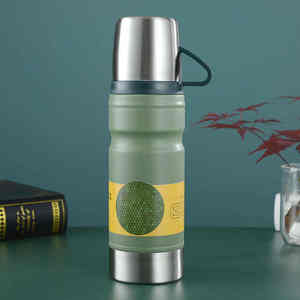 Thermos en acier inoxydable 304, anti-fuite, écologique, boîte cadeau, bouteille d'eau portable, cadeau d'ouverture d'entreprise, vente en gros - Product Image 4