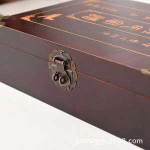 Caja genealógica rectangular de madera de alcanfor con cerradura para personalizar el árbol genealógico, regalo, empaque artesanal - Product Image 3