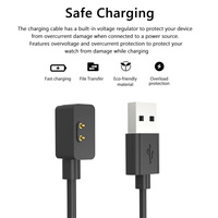 Câble de charge USB pour montre intelligente, adaptateur secteur, chargeur pour Redmi Watch 6, câble de charge pour Xiaomi Smart Band 9 Pro