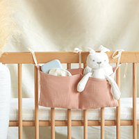 Vente chaude Coton Mousseline Deux Poches Multifonctionnel Enfants Bébé Berceaux Bébé Literie Sac À Couches