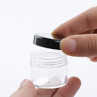 Pot en plastique PS vide pour crème cosmétique, fabrication OEM, avec logo personnalisé, pot à paillettes, mini pot