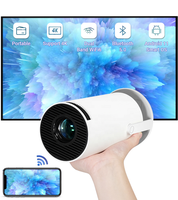 Proyector LED LCD Portátil HY300 con Sistema Android 11, WiFi 5G Inalámbrico Inteligente, Compatible con 4K, Cine en Casa HD