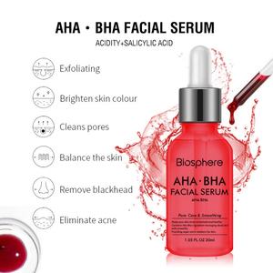 Sérum AHA BHA pour le visage, éclaircissant, anti-cicatrices, anti-âge, soin de la peau naturel et biologique - Product Image 3
