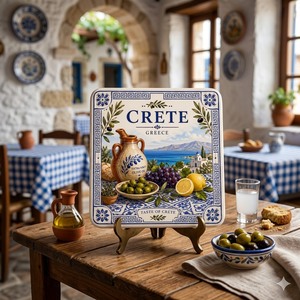 Sous-verres en céramique personnalisés écologiques imprimés UV, vente en gros uniquement, souvenirs de <span class=keywords><strong>Crète</strong></span>, sous-verres à thé - Product Image 3