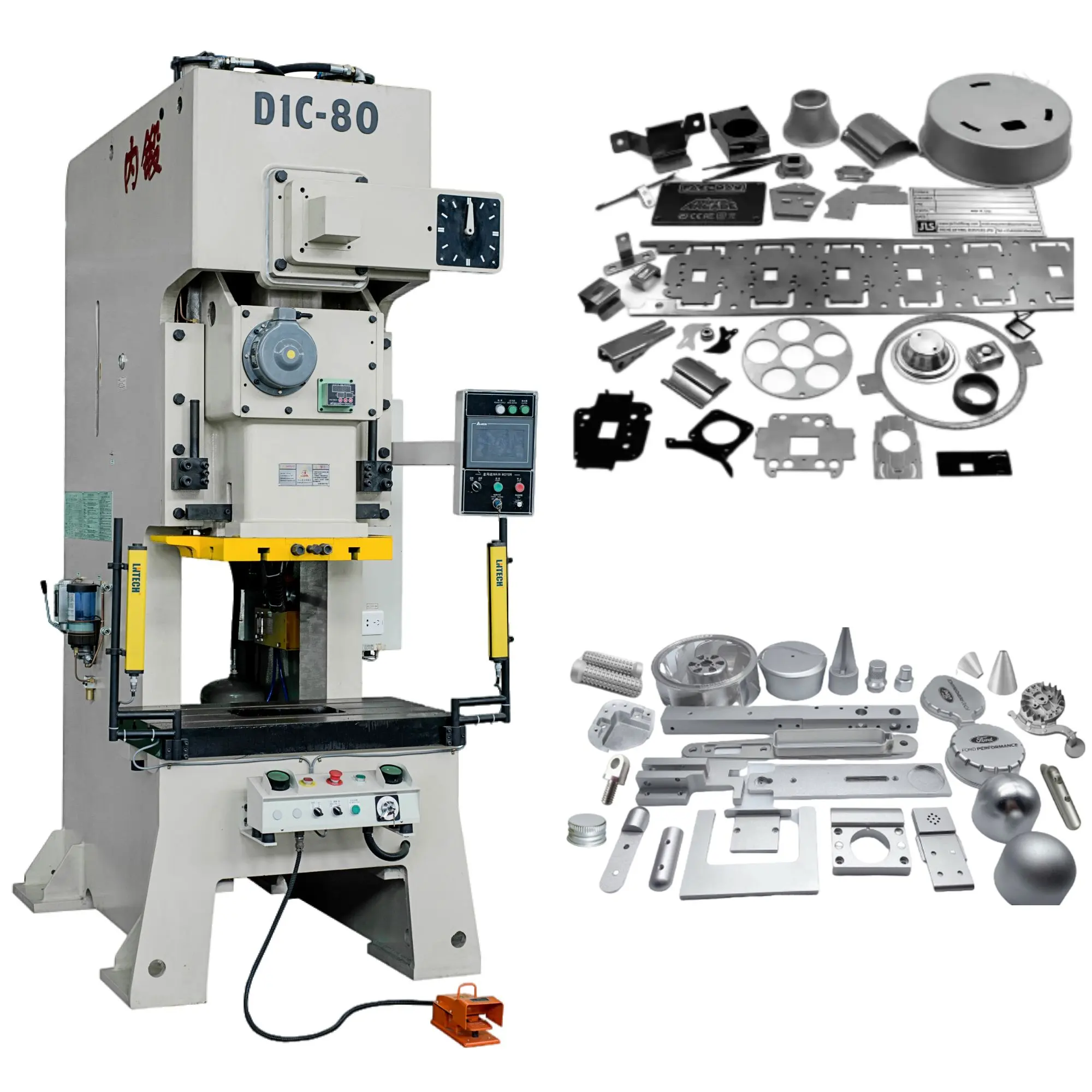 NEI DUAN logam perforasi Servo cap tekan 80 100 200 400 Ton pneumatik listrik pipa baja mesin pelubang udara