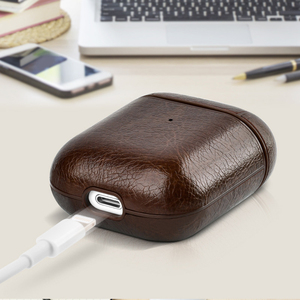 Étui de chargement pour <span class=keywords><strong>Airpods</strong></span> 1 2 <span class=keywords><strong>3</strong></span>ème génération Pro 2, étui de protection en cuir avec mousqueton pour Airpod Pro <span class=keywords><strong>3</strong></span>, étui en cuir 2025 - Product Image 4