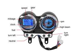 Vendite dirette di fabbrica Tachimetro digitale Cruscotto moto Indicatore moto Contachilometri per Suzuki GSR 150i 150 I - Product Image 2