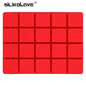 MUYULINS Factory 20-Cavity Square <b>Silicone</b> LFGB BPA-Free, Suitable for DIY Making, Easy to Demold, Reusable Soap Mold - Product Image 2