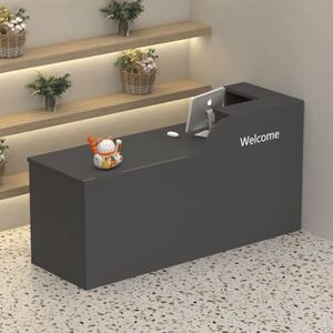 Mostrador de Recepción de Alta Calidad Resistente al Desgaste, Caja Registradora Cuadrada para Salones de Belleza y Tiendas de Conveniencia - Product Image 1