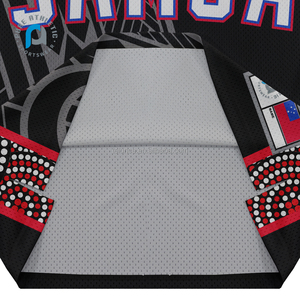 Maillots de basket-ball personnalisés pour hommes, design uniforme maori, impression respirante par sublimation, col en V, maille <span class=keywords><strong>bape</strong></span> noire, Samoa - Product Image 6