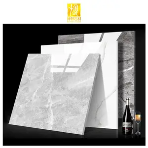 Factory Price 600x600 Stone Polished White Marble Ceramic Marble Floor Slabs Bathroom Tiles
