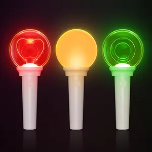 Bastões de luz LED para festas, bastões de luz para Kpop, bastões de luz com logotipo personalizado e multicoloridos para concertos de ídolos