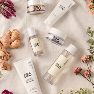 GINGER6 Daily Use Vegan <b>Skin</b> Care Gift Set 6PCS with Toner Serum Moisturizer <b>Cream</b> for Hydration Long Lasting <b>Glow</b> - Product Image 1