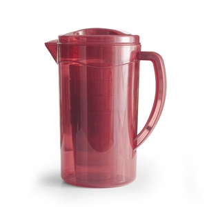Carafe à eau en <span class=keywords><strong>plastique</strong></span> de qualité alimentaire sans BPA de 2,3 L avec tasses, organiseur de réfrigérateur, <span class=keywords><strong>pichet</strong></span> à boisson pour la vaisselle d'extérieur et l'usage domestique - Product Image 2