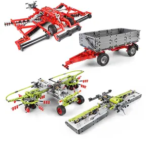 Muffa re 17021 MOC trattore supplemento pack 4000er camion Building Blocks mattoni bambini educativi fattoria giocattoli compleanno assemblaggio