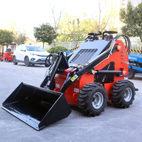 LIVRAISON GRATUITE !!! Petit Chargeur Compact Diesel à Roues ou Chenilles Mini Chargeur Compact avec Godet et Divers Accessoires