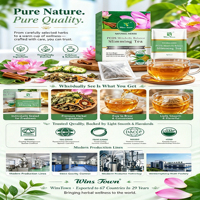 Thé minceur WinsTown PCOS pour l'équilibre métabolique, 20 sachets pratiques, mélange d'herbes naturelles, cannelle, feuille de lotus séchée