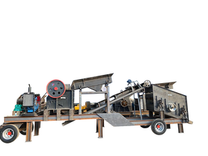 Ligne de production minière mobile combinée de concassage à mâchoires, marque Hengtong, 40-50t/h, composants essentiels du moteur AC - Product Image 3