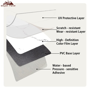 Le piastrelle per pavimenti in marmo <span class=keywords><strong>autoadesive</strong></span> impermeabili antiscivolo in <span class=keywords><strong>PVC</strong></span> promozionali sono adatte per la decorazione d'interni. - Product Image 4