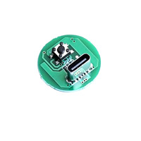 Carte pilote de lampe de poche LED haute puissance 5W/10W-Circuit gradateur à 3 modes avec module de charge de type C (accessoires de bricolage)