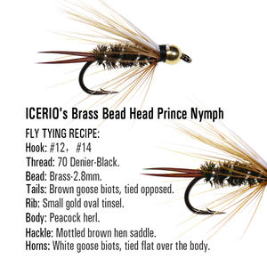 <span class=keywords><strong>Mouche</strong></span> à tête perlée Psycho Purple Prince Nymph pour la pêche à la nymphes euro <span class=keywords><strong>tchèque</strong></span> à la truite et au truite grise dans les rivières et les lacs - Product Image 6